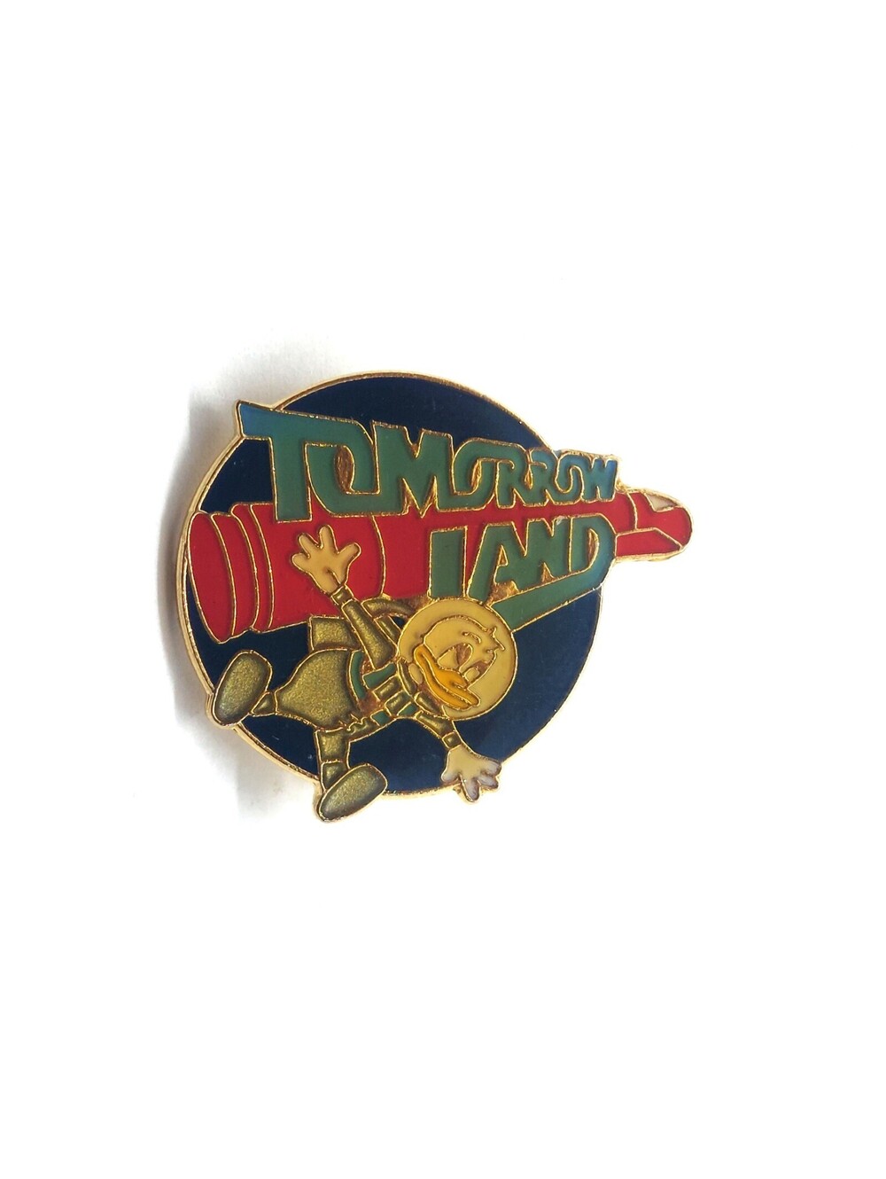 Donald Duck Astronaut Pin Tomorrowland Disney Parks Vintage Enamel Collectors